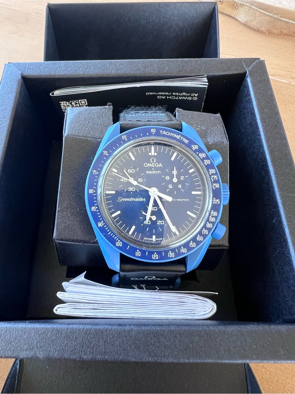 Omega Blue Bioceramic Moonwatch - Picture 2 of 3